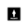 Cedule pacienti ženy | Piktogram (čtverec)