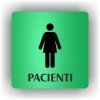Cedule pacienti ženy – plast (piktogram)