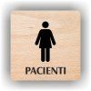 Cedule pacienti ženy – plast (piktogram)