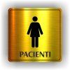 Cedule pacienti ženy – plast (piktogram)