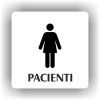 Cedule pacienti ženy – plast (piktogram)