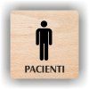 Cedule pacienti muži – plast (piktogram)