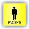 Cedule pacienti muži – plast (piktogram)