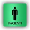 Cedule pacienti muži – plast (piktogram)