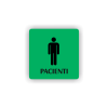 Cedule pacienti muži | Piktogram (čtverec)