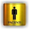 Cedule pacienti muži – plast (piktogram)