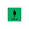 Cedule pacienti muži | Piktogram (čtverec)