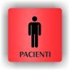 Cedule pacienti muži – plast (piktogram)