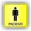 Cedule pacienti muži – plast (piktogram)