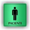 Cedule pacienti muži – plast (piktogram)
