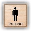 Cedule pacienti muži – plast (piktogram)