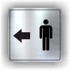 Cedule muži v levo – plast (piktogram)