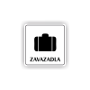 Cedule zavazadla | Piktogram (čtverec)