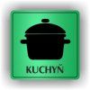 Cedule kuchyň – plast (piktogram)
