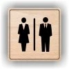 Cedule dámy páni – plast (piktogram)