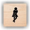 Cedule wc ženy – plast (piktogram)