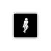 Cedule wc ženy | Piktogram (čtverec)