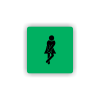 Cedule wc ženy | Piktogram (čtverec)