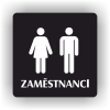 Cedule muži ženy zaměstnanci – plast (piktogram)