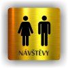 Cedule návštěvy muži ženy – plast (piktogram)
