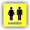 Cedule návštěvy muži ženy – plast (piktogram)