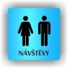 Cedule návštěvy muži ženy – plast (piktogram)