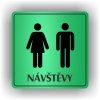 Cedule návštěvy muži ženy – plast (piktogram)
