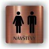 Cedule návštěvy muži ženy – plast (piktogram)