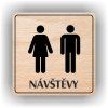 Cedule návštěvy muži ženy – plast (piktogram)