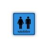 Cedule návštěvy muži ženy | Piktogram (čtverec)