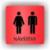 Cedule návštěvy muži ženy – plast (piktogram)