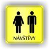 Cedule návštěvy muži ženy – plast (piktogram)