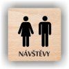 Cedule návštěvy muži ženy – plast (piktogram)