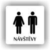 Cedule návštěvy muži ženy – plast (piktogram)