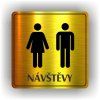 Cedule návštěvy muži ženy – plast (piktogram)