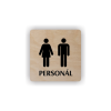 Cedule personál muži,ženy | Piktogram (čtverec)