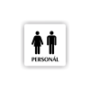Cedule personál muži,ženy | Piktogram (čtverec)
