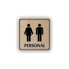 Cedule personál muži,ženy | Piktogram (čtverec)
