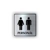 Cedule personál muži,ženy | Piktogram (čtverec)