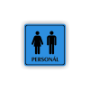 Cedule personál muži,ženy | Piktogram (čtverec)