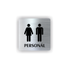 Cedule personál muži,ženy | Piktogram (čtverec)