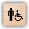 Piktogram - MUŽI,VOZÍČKÁŘ