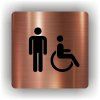 Cedule muži,vozíčkář – plast (piktogram)