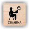 Cedule čekárna – plast (piktogram)