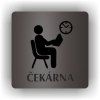 Cedule čekárna – plast (piktogram)