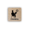 Cedule čekárna | Piktogram (čtverec)