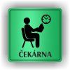 Cedule čekárna – plast (piktogram)