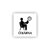 Cedule čekárna | Piktogram (čtverec)