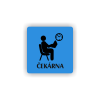 Cedule čekárna | Piktogram (čtverec)