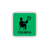 Cedule čekárna | Piktogram (čtverec)